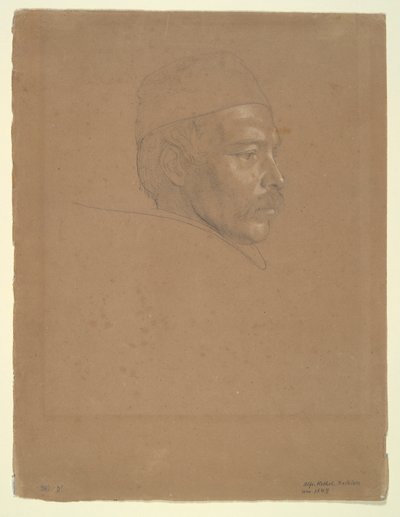 Study of a Man by Alfred Rethel