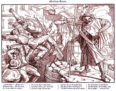 Totentanz 1848: Death Leads Revolutionary Citizens by Alfred Rethel