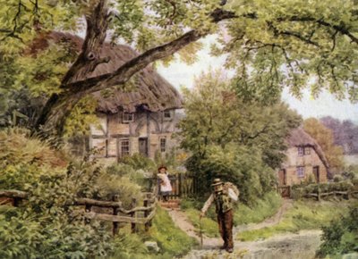 A By-lane at Houghton, Sussex by Alfred Robert Quinton