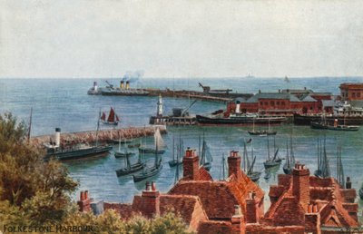 Folkestone Harbour by Alfred Robert Quinton