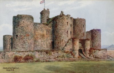 Harlech Castle, from NE by Alfred Robert Quinton