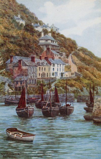 The Harbour, Polperro by Alfred Robert Quinton