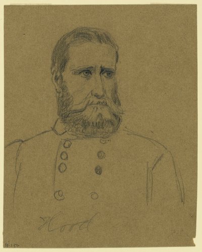 Confederate General John Bell Hood by Alfred Rudolph Waud