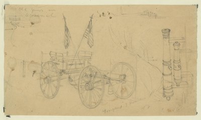 Old guns in arsenal by Alfred Rudolph Waud