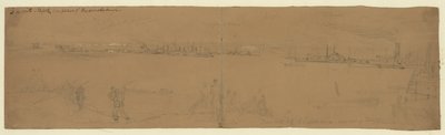 Transports at Alexandria removing troops by Alfred Rudolph Waud