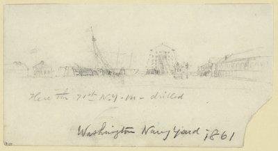 Washington Navy Yard by Alfred Rudolph Waud