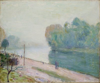 A Bend in the River Loing by Alfred Sisley