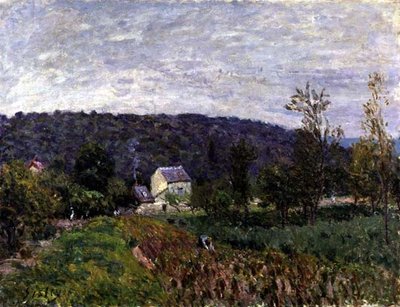 Autumn Evening on the Outskirts of Paris by Alfred Sisley