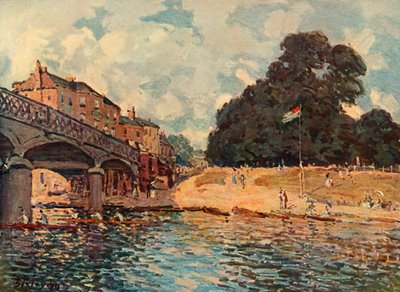 Bridge At Hampton Court, 1874, 1937 by Alfred Sisley