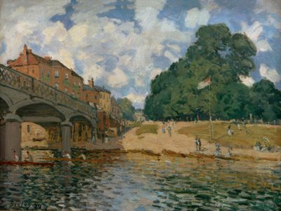 Bridge at Hampton Court by Alfred Sisley