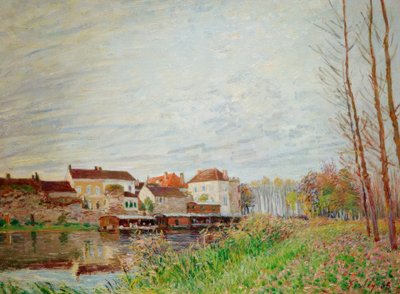 An Evening in Moret, Late October by Alfred Sisley