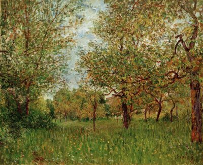 Small Meadow in By by Alfred Sisley