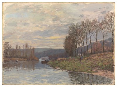 The Seine at Bougival by Alfred Sisley