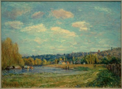 The Seine at Saint-Cloud by Alfred Sisley