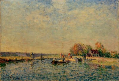 The Canal of Loing by Alfred Sisley