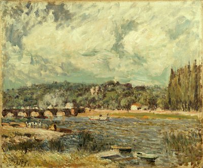 Le Pont de Sevres by Alfred Sisley