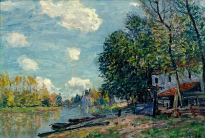 Moret – Banks of the Loing by Alfred Sisley