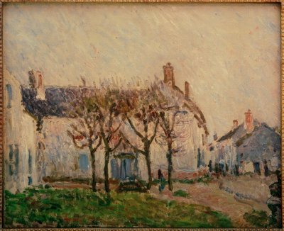 Street in Moret-sur-Loing by Alfred Sisley