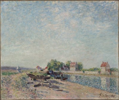 Saint-Mammès, Loing Canal by Alfred Sisley