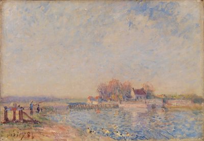 Saint Mammès–Loing Canal by Alfred Sisley