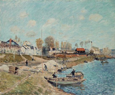 Sand on the Quay, 1875 by Alfred Sisley