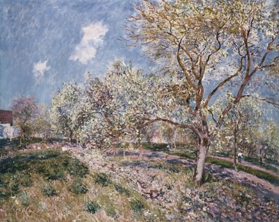 Spring at Veneux by Alfred Sisley