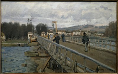 The Argenteuil Footbridge by Alfred Sisley