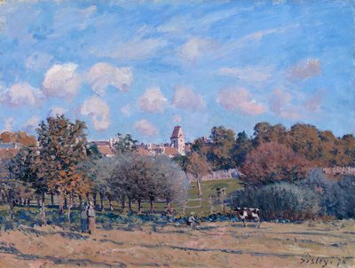 The Bell Tower at Noisy-le-Roi, Autumn by Alfred Sisley