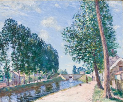 The Loing Canal at Moiret, c.1892 by Alfred Sisley