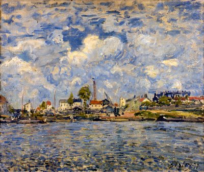 The Seine at Point du Jour by Alfred Sisley