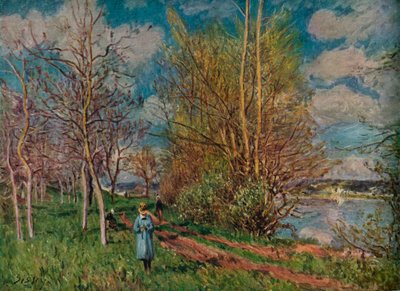 The Small Meadows in Spring by Alfred Sisley