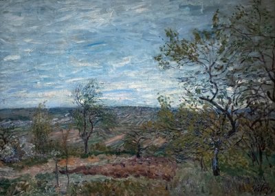 Windy Day at Veneux by Alfred Sisley