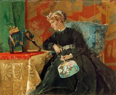 A. Stevens, India in Paris by Alfred Emile Stevens