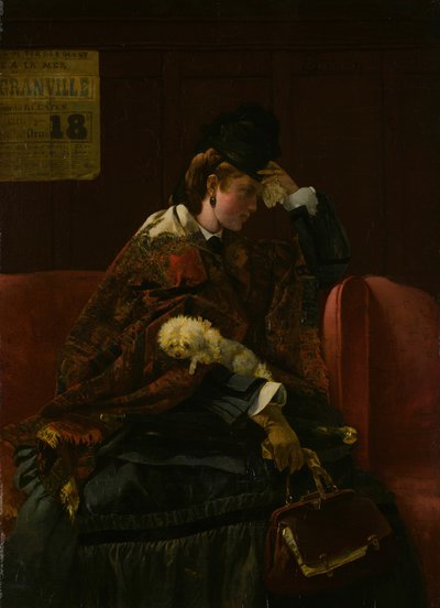 At the Railway Station by Alfred Emile Stevens