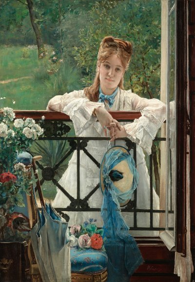 The Blue Ribbon by Alfred Emile Stevens