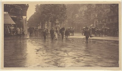 A Wet Day on the Boulevard, Paris by Alfred Stieglitz