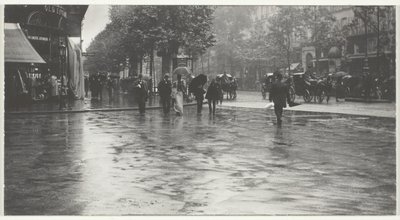 A Wet Day on the Boulevard, Paris by Alfred Stieglitz
