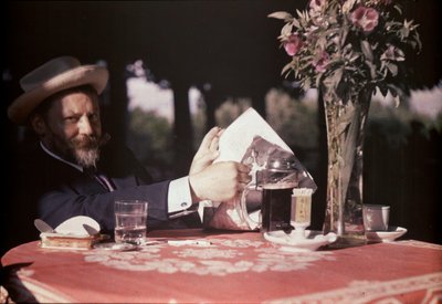 Frank Eugene Seated at Table by Alfred Stieglitz