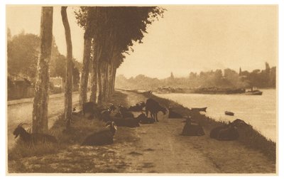 On the Seine - Near Paris by Alfred Stieglitz