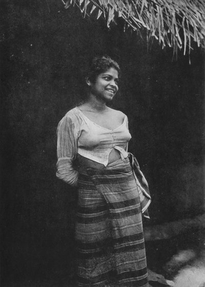 Sinhalese Village Beauty, c1890, 1910 by Alfred William Amandus Plate