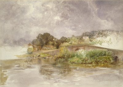 Sonning Bridge, c1882 by Alfred William Hunt