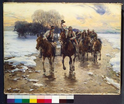 The Wedding Party by Alfred von Wierusz Kowalski