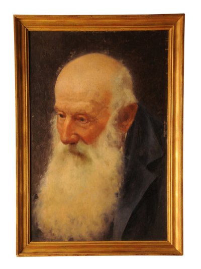 Oil Painting of an Elderly Man by Alfredo Chicco