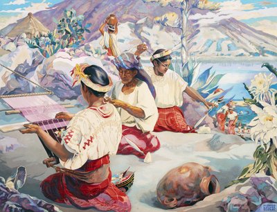 The Weavers of Atitlan by Alfredo Gálvez Suárez