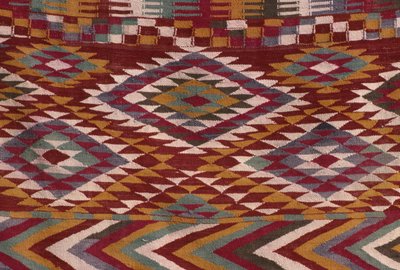 Carpet from the Mzab valley (detail) by Algerian School