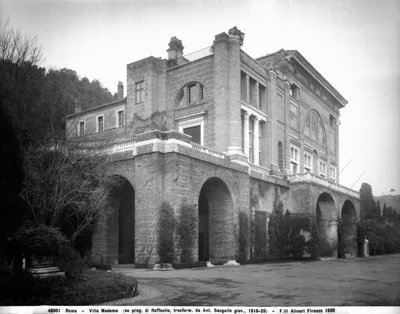 The Terrace of Villa Madama, Rome by Fratelli Alinari