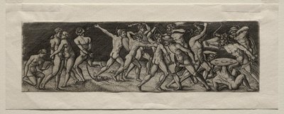 Fight between Eleven Warriors by Allaert Claesz