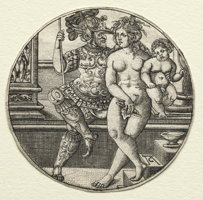 Mars, Venus, and Cupid by Allaert Claesz