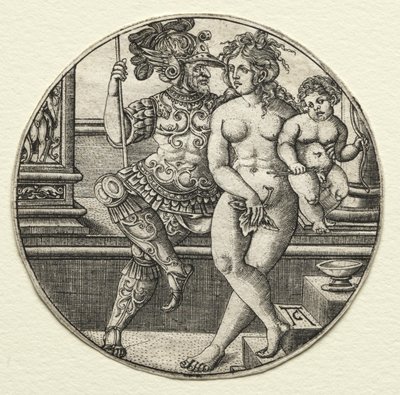 Mars, Venus, and Cupid by Allaert Claesz