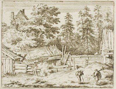 Huts by Allaert van Everdingen